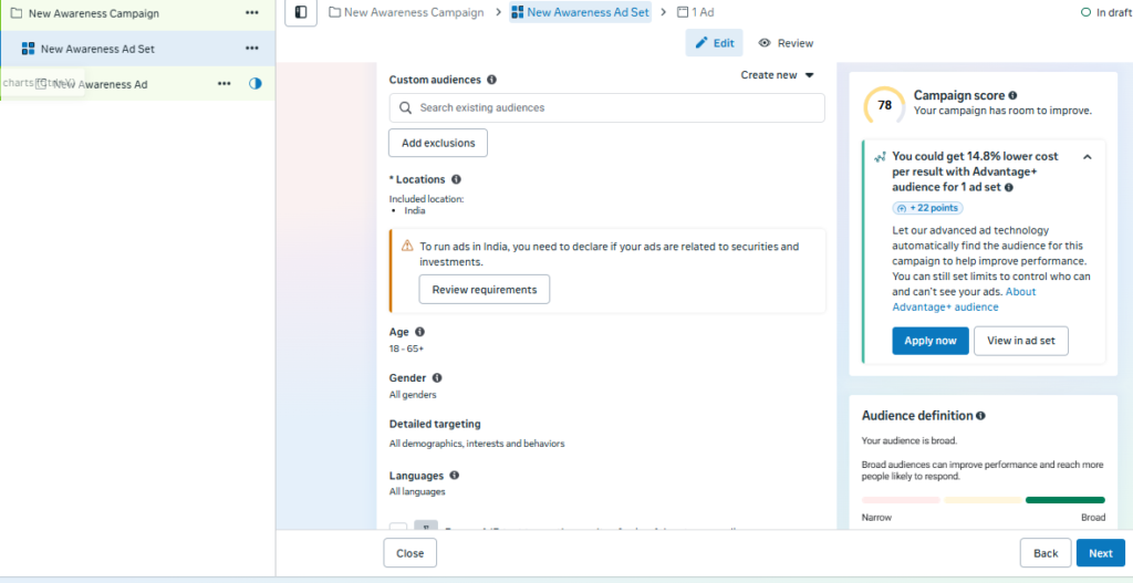 facebook ads interview questions